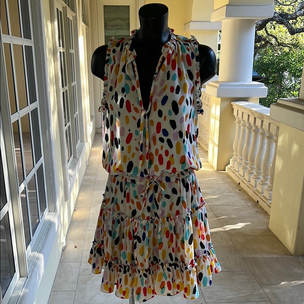 Buddy Love Blue and Red Halter Sundress